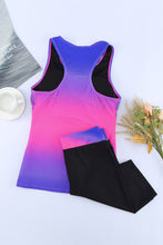 Black Ombre Print Racerback