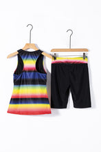 Black Ombre Print Racerback