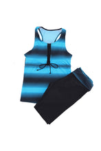 Black Ombre Print Racerback