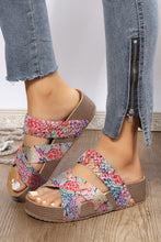 Braided Detail Criss Cross Platform