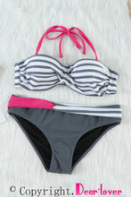 Halter Bandeau Striped