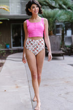 Square Neck Sleeveless Fashion Print