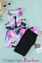 Black Ombre Print Racerback