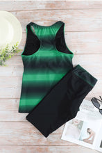 Black Ombre Print Racerback