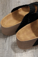 Braided Detail Criss Cross Platform