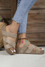 Braided Detail Criss Cross Platform