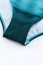 Oceanic Gradient Color Peekaboo Halter