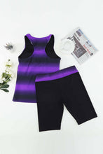 Black Ombre Print Racerback