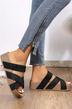 Braided Detail Criss Cross Platform