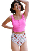 Square Neck Sleeveless Fashion Print