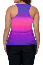 Black Ombre Print Racerback