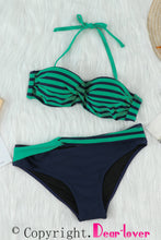 Halter Bandeau Striped