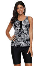 Black Ombre Print Racerback