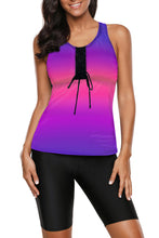 Black Ombre Print Racerback