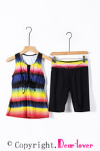 Black Ombre Print Racerback