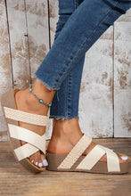 Braided Detail Criss Cross Platform