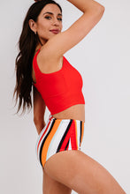 Square Neck Sleeveless Fashion Print