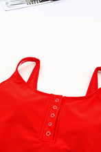 Square Neck Sleeveless Fashion Print