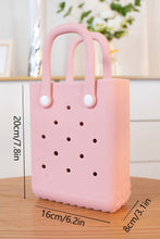 Fiery Red Waterproof EVA Random Decorations Hollow Tote Bag