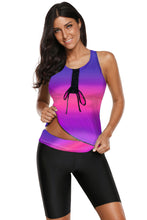 Black Ombre Print Racerback