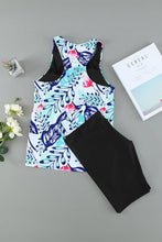 Black Ombre Print Racerback