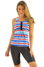 Black Ombre Print Racerback