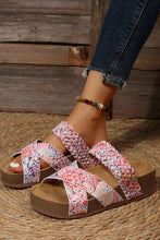 Braided Detail Criss Cross Platform