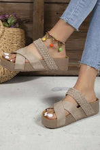 Braided Detail Criss Cross Platform