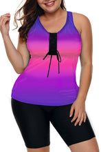 Black Ombre Print Racerback