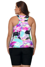 Black Ombre Print Racerback
