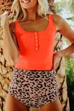 Square Neck Sleeveless Fashion Print