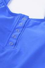 Square Neck Sleeveless Fashion Print