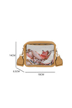 White Clear PVC Leather Strap Crossbody Bag