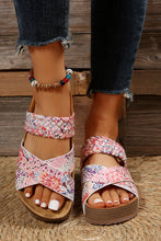 Braided Detail Criss Cross Platform