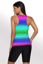 Black Ombre Print Racerback