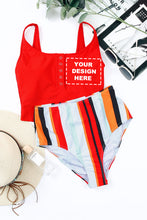 Square Neck Sleeveless Fashion Print