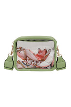 White Clear PVC Leather Strap Crossbody Bag