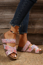 Braided Detail Criss Cross Platform