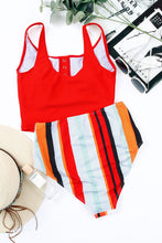 Square Neck Sleeveless Fashion Print