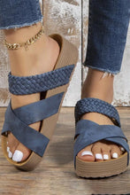 Braided Detail Criss Cross Platform