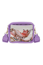 White Clear PVC Leather Strap Crossbody Bag