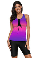 Black Ombre Print Racerback