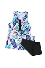 Black Ombre Print Racerback