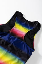 Black Ombre Print Racerback
