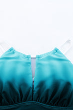 Oceanic Gradient Color Peekaboo Halter