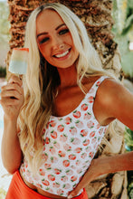 Square Neck Sleeveless Fashion Print