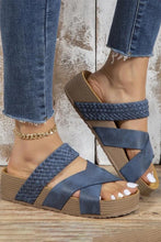 Braided Detail Criss Cross Platform