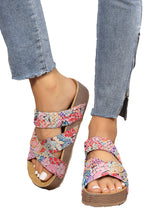 Braided Detail Criss Cross Platform