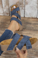 Braided Detail Criss Cross Platform